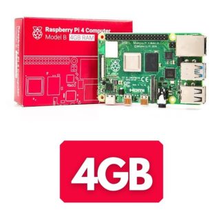 1x Raspberry CanaKit Raspberry Pi 4 B NEWEST Edition (4GB RAM)