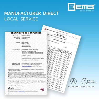 EEMB ER26500 C Size 3.6V Lithium Battery - Image 2
