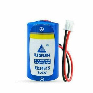 1x 19000mAh ER34615 3.6V D Size Li-Battery with Customizable Plug Shelf life 10year
