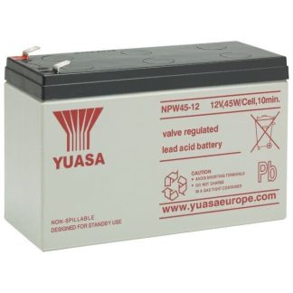 1x YUASA NPW45-12, 12V 8.5Ah 45W High Quality Rechargeable Sealed Lead Acid Battery