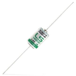 1x SAFT LS14250 - 3.6V Lithium Battery 1/2AA LS 14250 ER14250 Axial Leads Tags ER3S