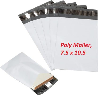 1x 7.5"x10.5" White Poly Mailers Shipping Bags Envelopes Packaging Bag