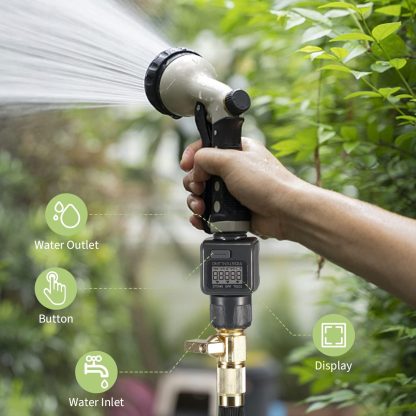 1X Moistenland Water Flow Meter, Standard 3/4" Hose Thread, High Accuracy and IPX6 Waterproof, Suitable for Indoor and Outdoor Use - Image 6