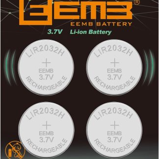 EEMB LIR2032H Rechargeable Battery with 4PCS 3.7V Lithium-ion Coin Button Cell Batteries 70mAh Can Replace ML2032 for Car Remote Key Fob Watch(4)