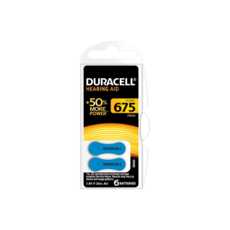 1x Duracell Activair 675 Hearing Aid Battery (1 packs of six cells)