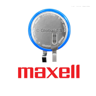 1x Maxell CR2450HR 3V 525mAh 2 Pin Tab PLC Battery: Programmable Logic Controller