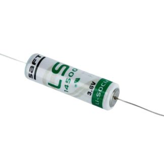 1X SAFT LS14500 WITH AXIAL WIRE AA LITHIUM BATTERY 3.6V 2600mAh LI-SOCI2