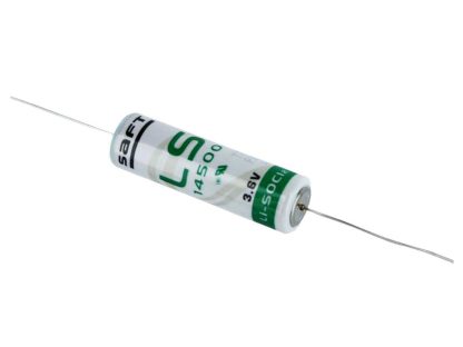 1X SAFT LS14500 WITH AXIAL WIRE AA LITHIUM BATTERY 3.6V 2600mAh LI-SOCI2