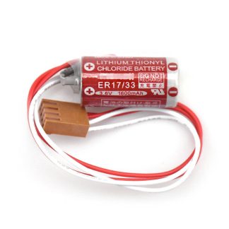 Maxell ER17/33 3.6V 1600MAH PLC Battery With 4pin Brown Plug