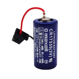 CR17335 1750mAh 3V Non-rechargeable Li-ion Battery with Plug PLC, CNC