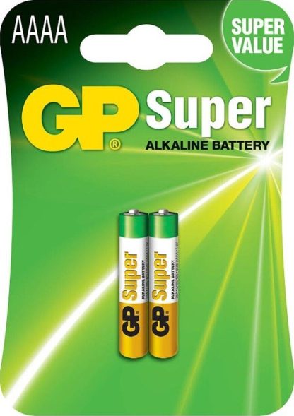 1x 2pack GP AAAA, LR61, MN2500, E96 1.5V Super Alkaline Batteries