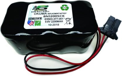 Okuma E5503-377-001,8N-1200SCK; 9.6V, 1200mAh Replacement Battery