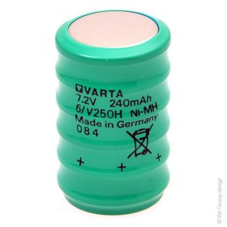6/V250H 7.2V 250mAh Ni-mh Varta Battery 55625306060