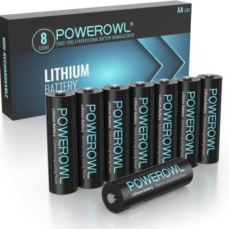 1pc POWEROWL Lithium Batteries AA High Capacity Long Lasting, 1.5V Double A Battery for High-Tech Devices