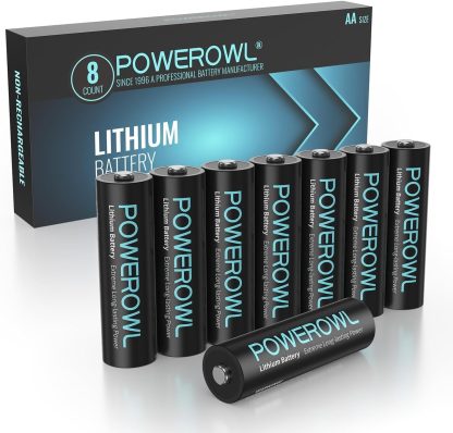 1pc POWEROWL Lithium Batteries AA High Capacity Long Lasting, 1.5V Double A Battery for High-Tech Devices