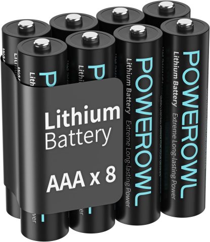 POWEROWL AAA Batteries, 1.5V Lithium Batteries, Triple AAA Batteries - Pack of 1【Disposable Batteries】