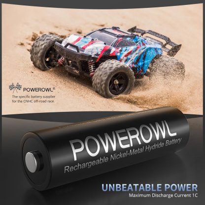 1x POWEROWL AA Rechargeable Batteries, 2800mAh High Capacity Batteries 1.2V NiMH Low Self Discharge, - Image 3