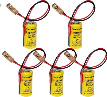 1x BR-2/3A Battery 3V BR-2 3A Lithium Battery BR17335 with Brown Plug for A98L-0031-0006 System Battery