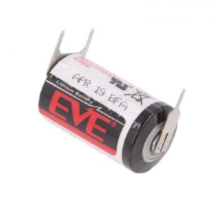 1x Eve Lithium Battery 14250 3.6V 1200mah 1 / 2ΑΑ for PCB 14.5x25.4mm EVE ER14250 3PF